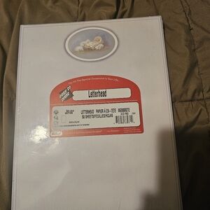 Letterhead Paper with Angel Design